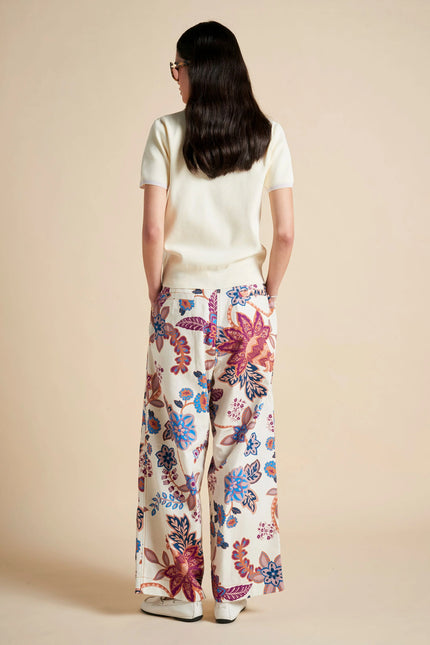 Karen Walker Avante Pants - Cream Multi