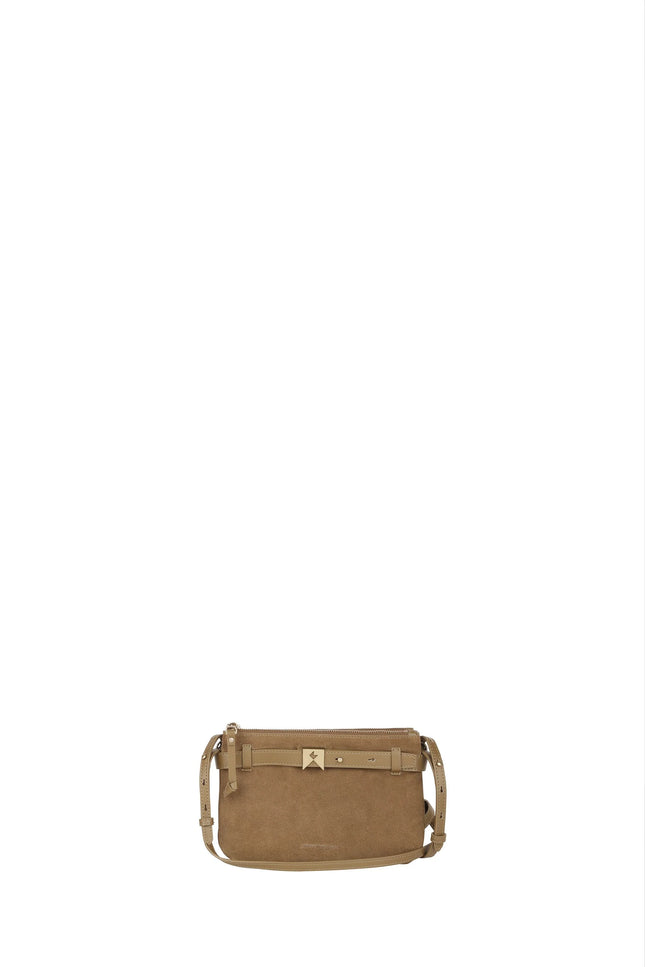 Karen Walker Rider Double Zip Pouch - Olive