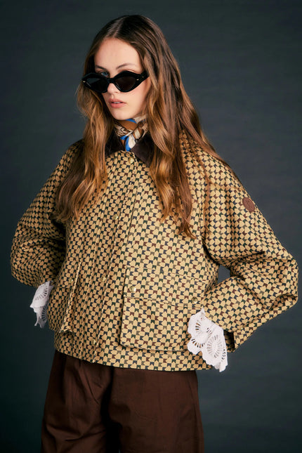 Karen Walker Overtime Jacket - Tan/Multi