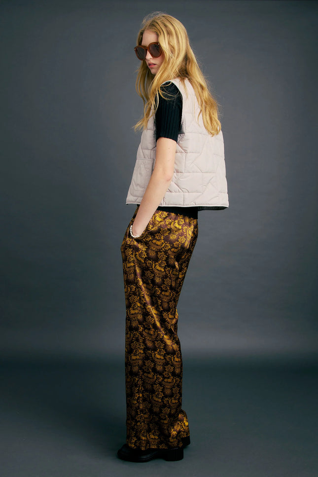 Karen Walker Quilted Drift Vest - Ecru