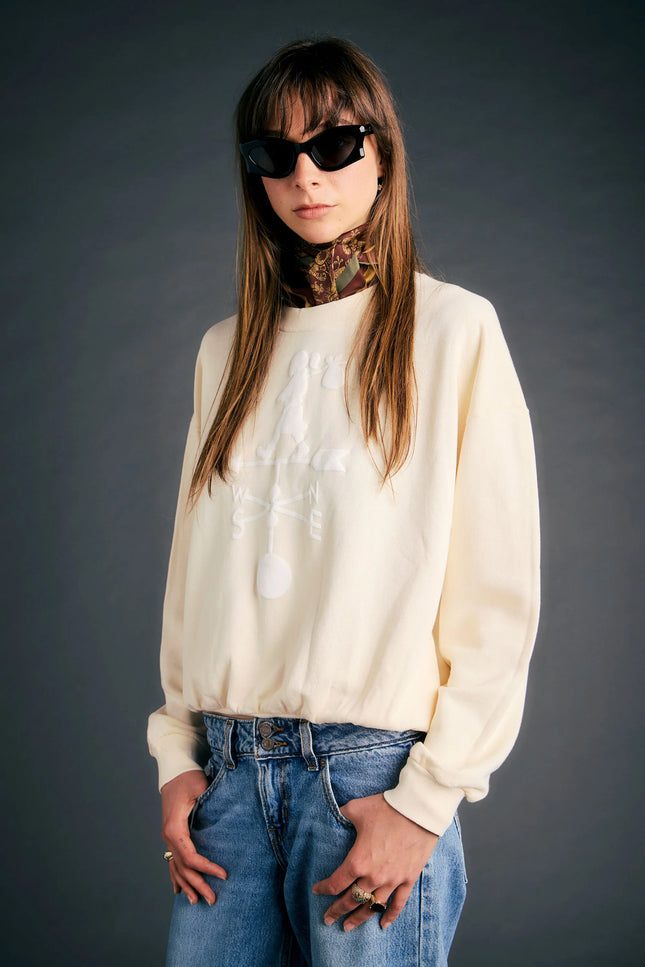 Karen Walker Weather Shop Sweatshirt - Ecru