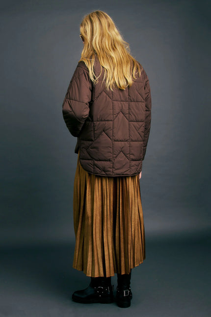 Karen Walker Quilted Monogram Jacket - Chocolate