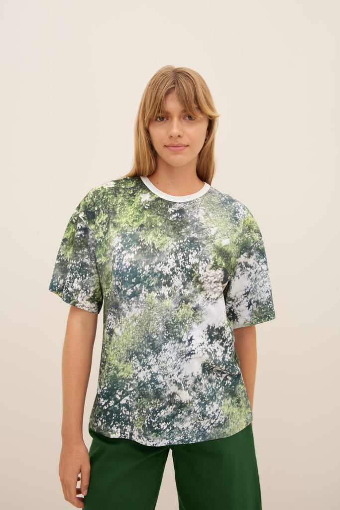 Kowtow Foliage Tee - Greens BACK IN STOCK