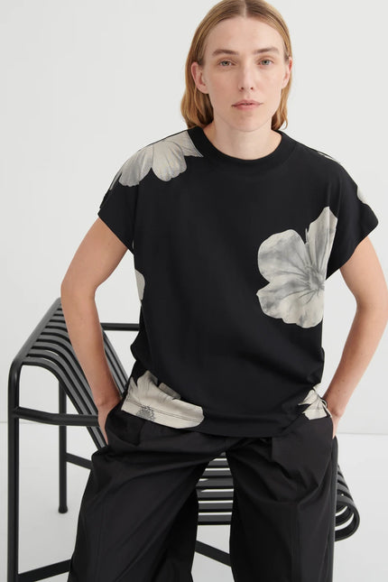 Kowtow Geometry Tee - Monochrome Floral