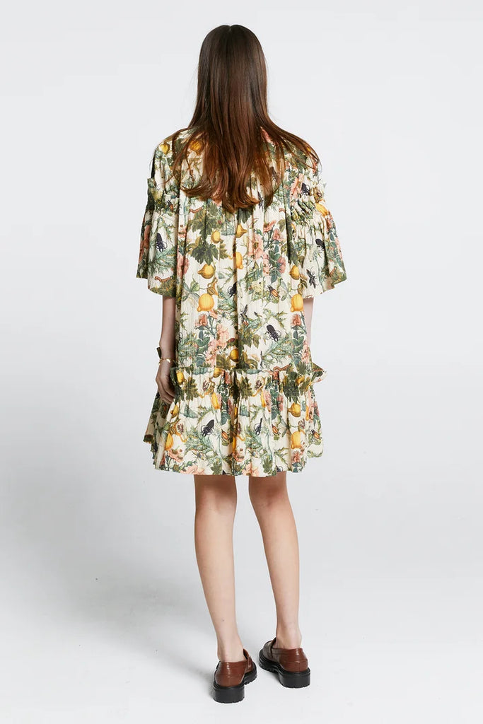 Karen Walker Glade Dress - Insects and Fruit