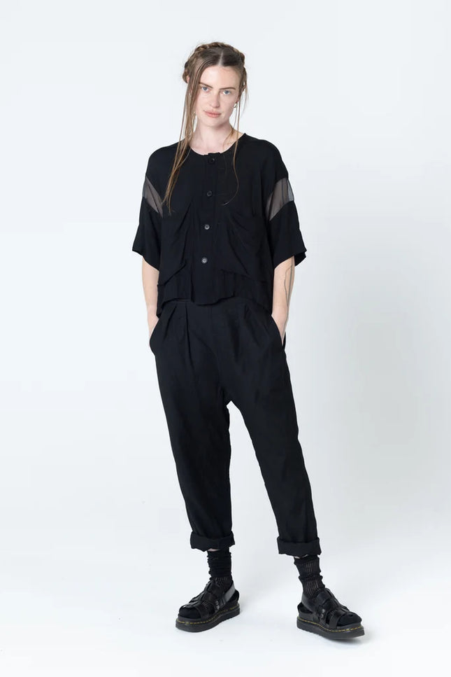 Company of Strangers Glaze Trackie ~ Black