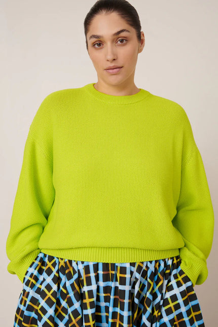 Kowtow Hero Crew - Fluro Yellow
