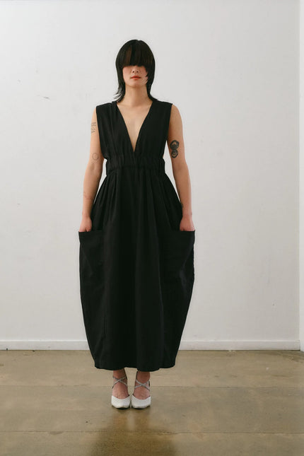 Otsu Hiyori Overall - Cotton - Black