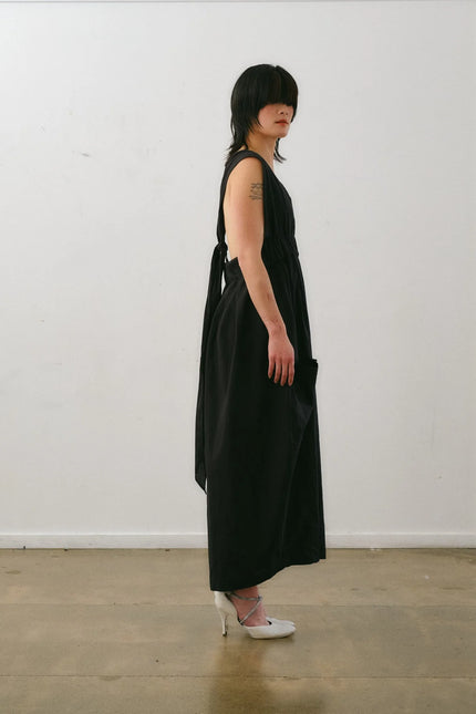 Otsu Hiyori Overall - Cotton - Black