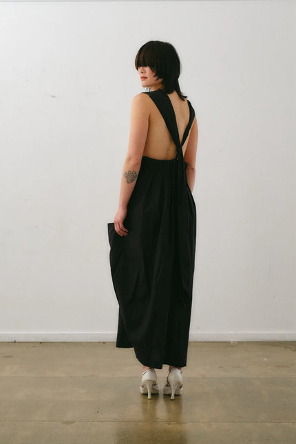 Otsu Hiyori Overall - Cotton - Black