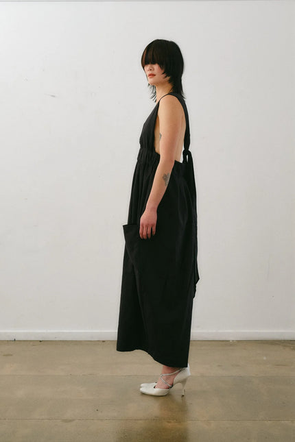Otsu Hiyori Overall - Cotton - Black
