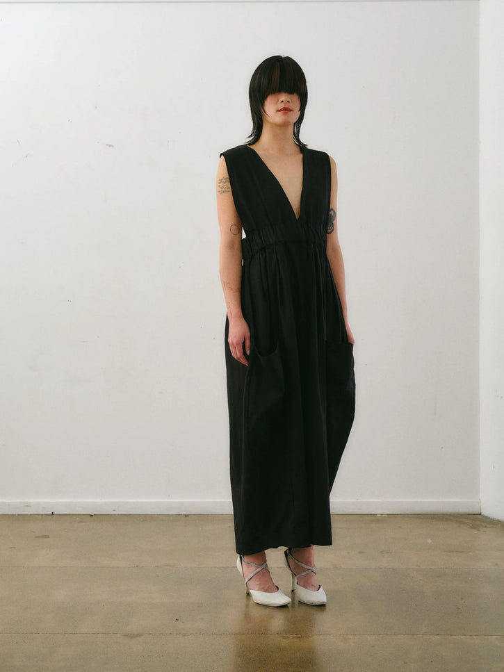 Otsu Hiyori Overall - Cotton - Black