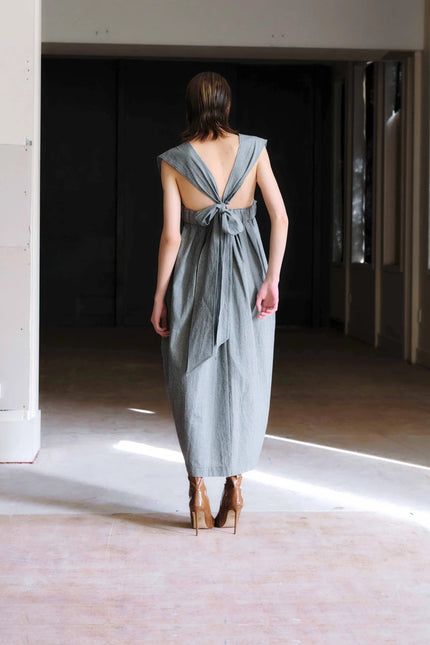 Otsu Hiyori Overall - Linen - Pin Check