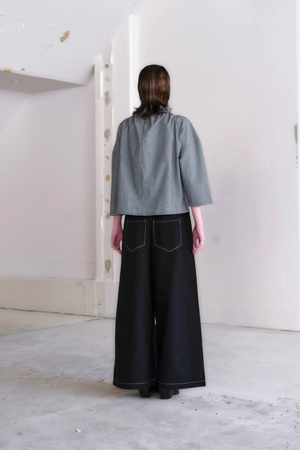 Otsu Ihojin Short Sleeve Linen - Pin Check