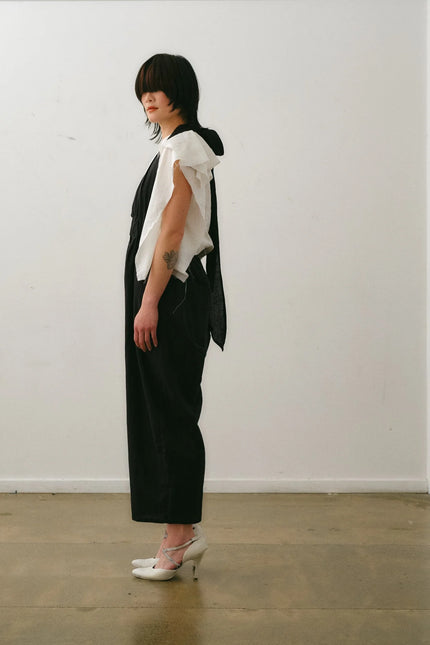 Otsu Kaguya Overall - Cotton - Black