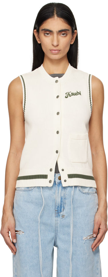 Ksubi Academy Vest - Ecru/Hash