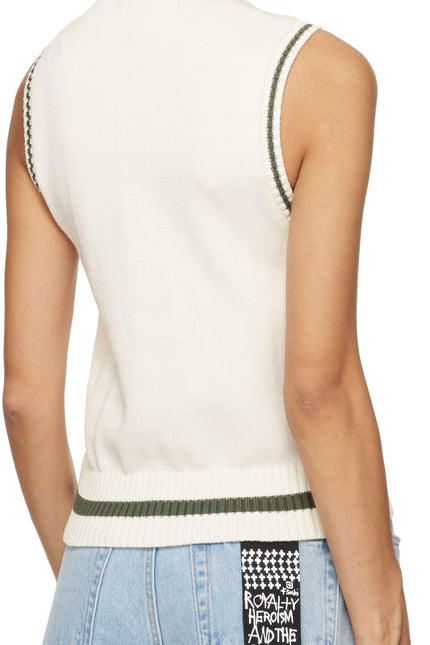 Ksubi Academy Vest - Ecru/Hash