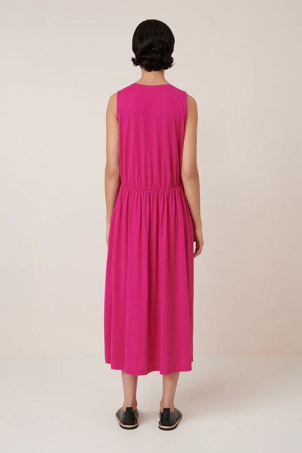 Kowtow Light Curve Dress - Magenta
