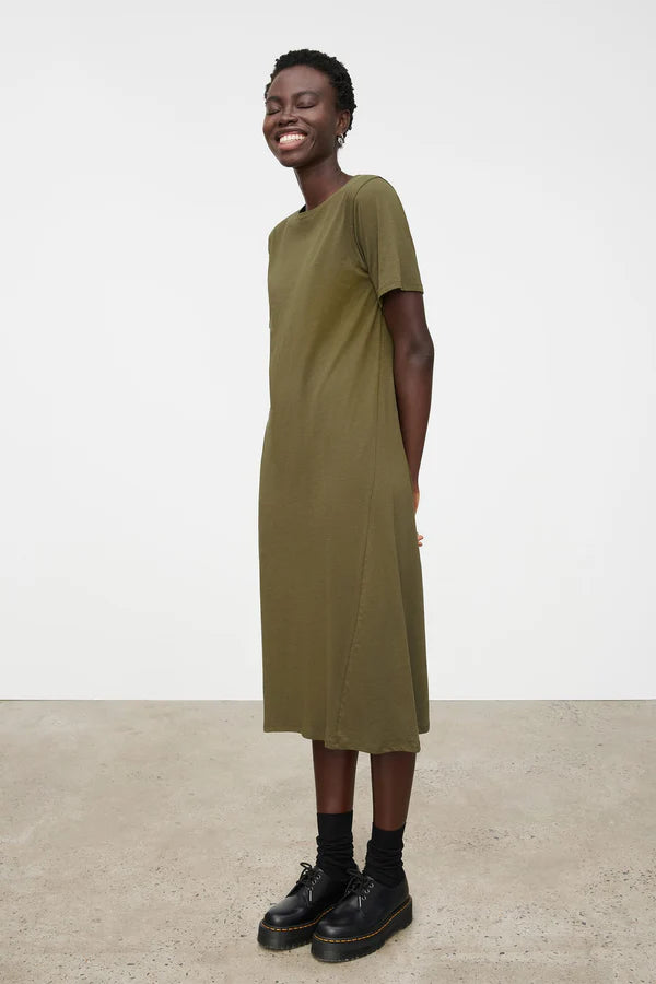 Kowtow Light Tee Dress - Moss