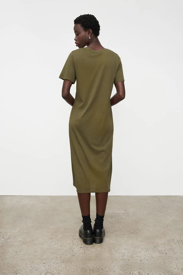 Kowtow Light Tee Dress - Moss