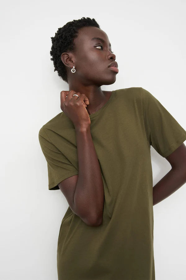 Kowtow Light Tee Dress - Moss