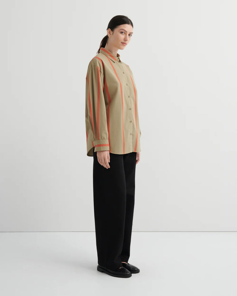 Kowtow Maker Shirt - Nasturtium Stripe