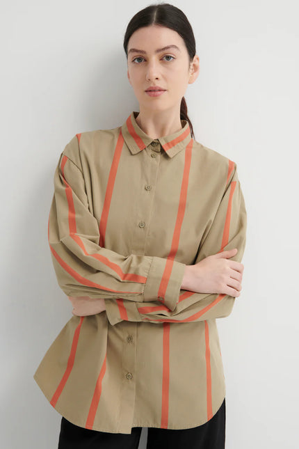 Kowtow Maker Shirt - Nasturtium Stripe
