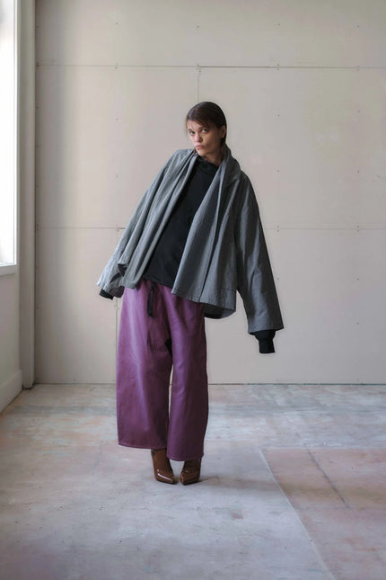 Otsu Yama Jacket - Linen - Check