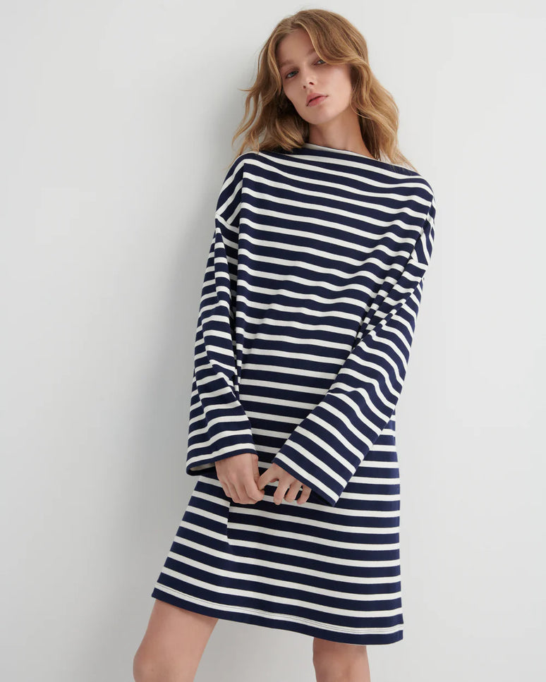 Kowtow Measure Dress - Uniform Stripe