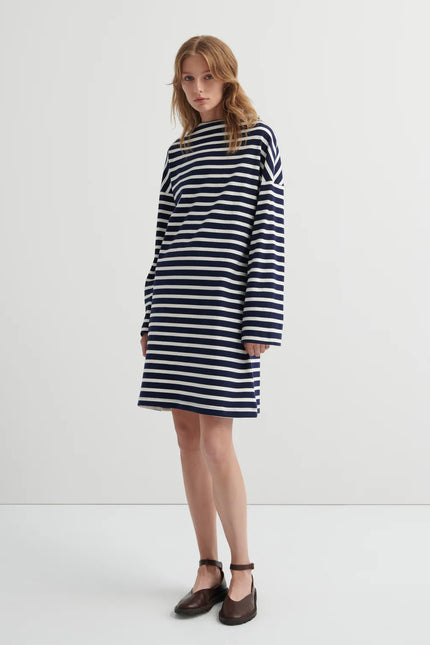 Kowtow Measure Dress - Uniform Stripe