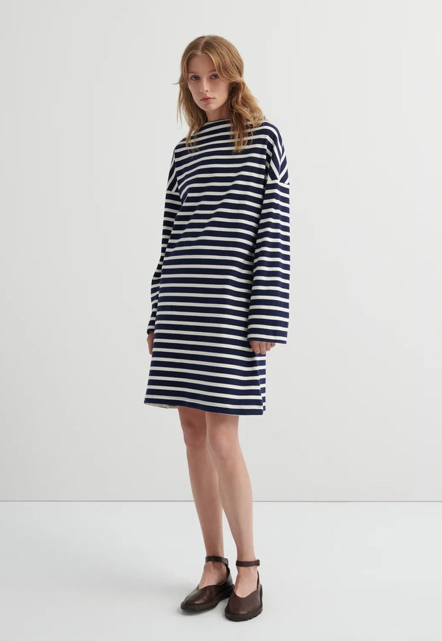 Kowtow Measure Dress - Uniform Stripe