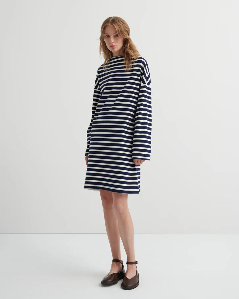 Kowtow Measure Dress - Uniform Stripe
