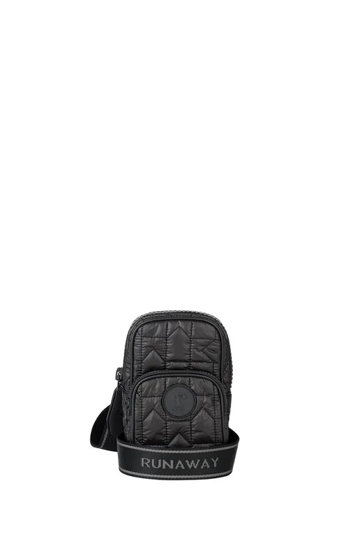 Karen Walker Monogram Quilted Mini Bag - Quilted Nylon - Black