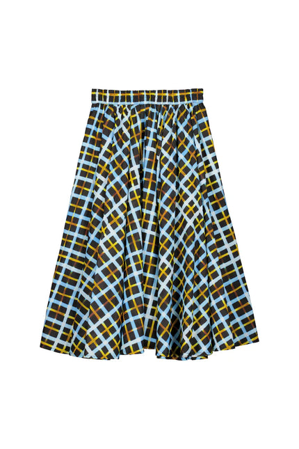 Kowtow Motion Skirt - Neon Tartan