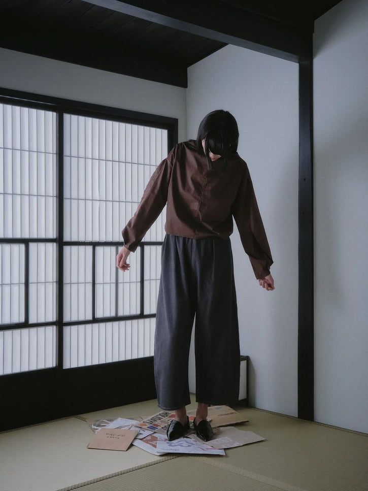 Otsu Kaguya Cropped - Cotton Denim - Shadow