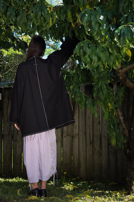 Otsu Maru Short - Black Denim