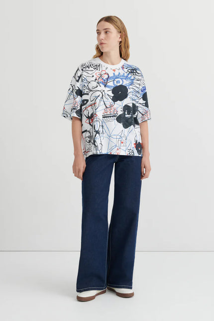 Kowtow Oversized Boxy Tee - Anniversary Print