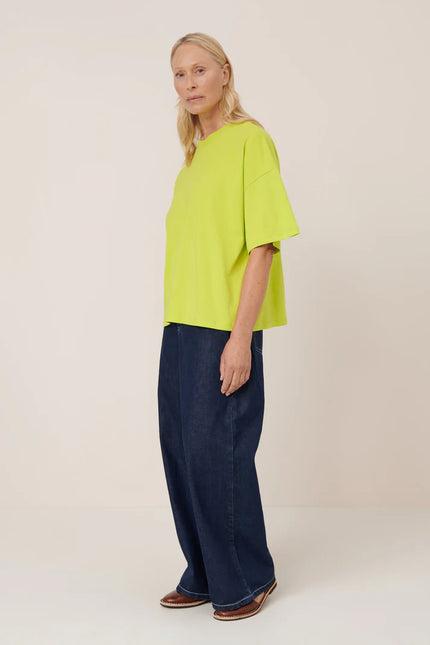 Kowtow Oversized Boxy Tee - Fluro Yellow