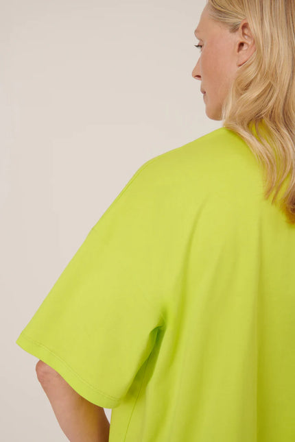 Kowtow Oversized Boxy Tee - Fluro Yellow