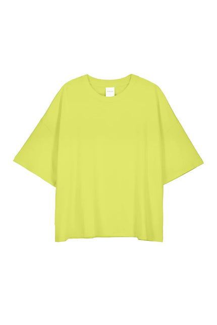 Kowtow Oversized Boxy Tee - Fluro Yellow