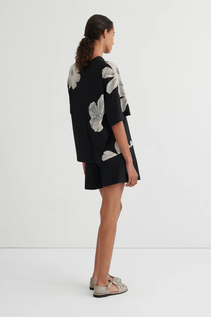 Kowtow Oversized Boxy Tee - Monochrome Floral