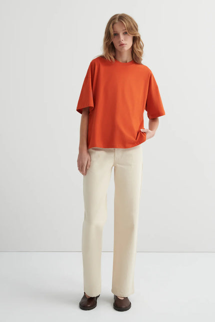 Kowtow Oversized Boxy Tee - Nasturtium
