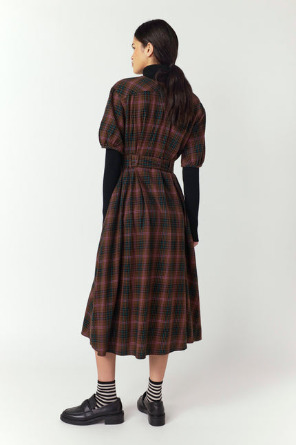 Sylvester Plaid Dress - Mocha