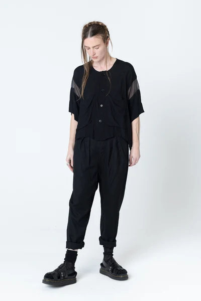 Company of Strangers Pose Jacket - Black Seersucker