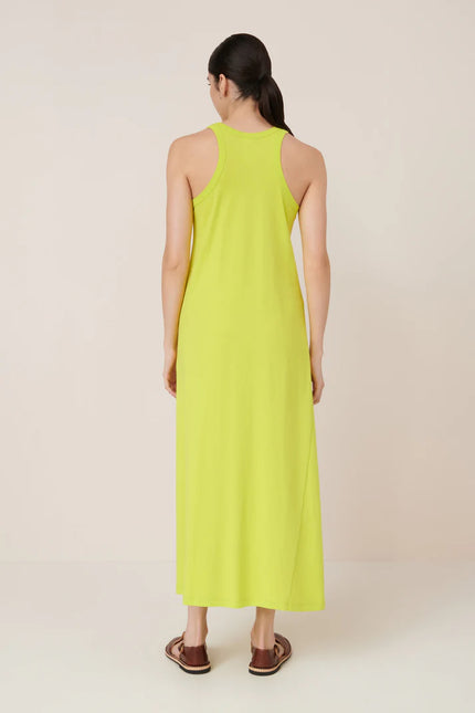 Kowtow Racer Back Dress - Fluro Yellow