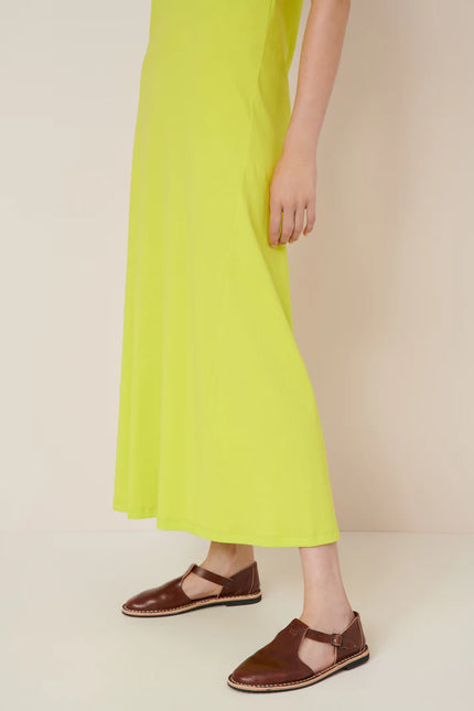 Kowtow Racer Back Dress - Fluro Yellow