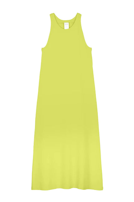 Kowtow Racer Back Dress - Fluro Yellow