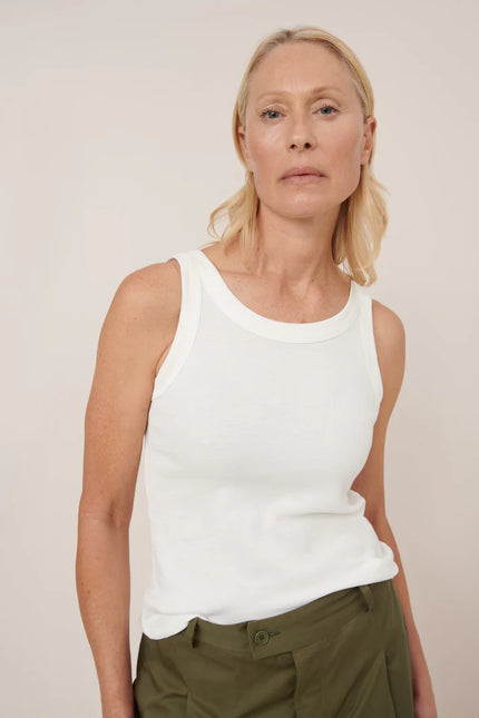 Kowtow Ridge Singlet - Off White