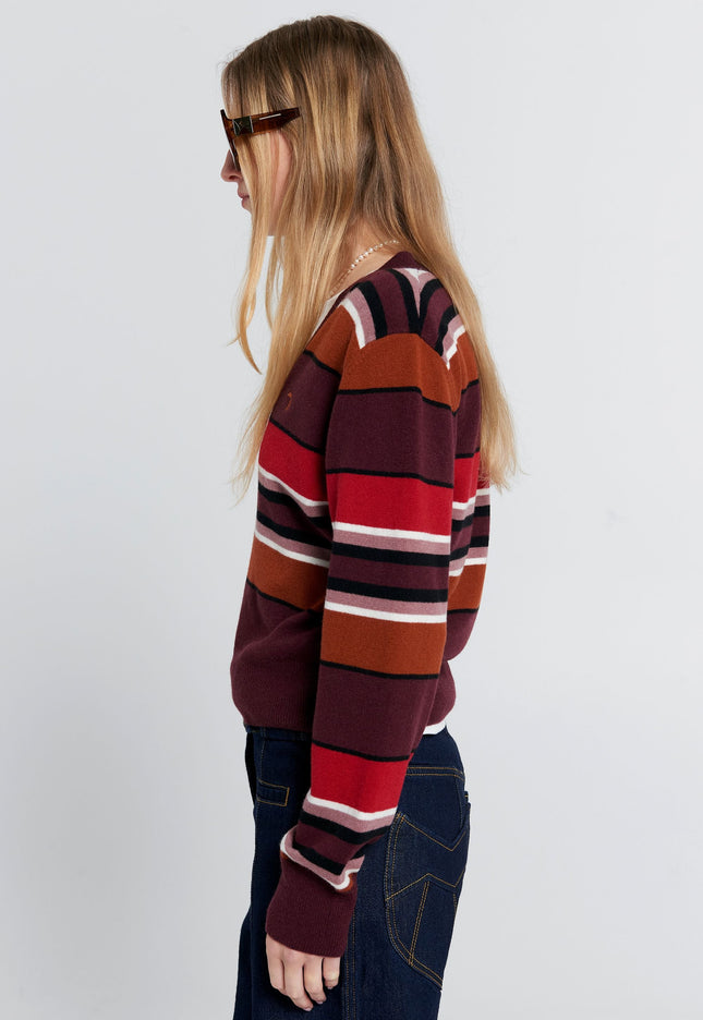 Karen Walker Colette Sweater - Poppy Stripe
