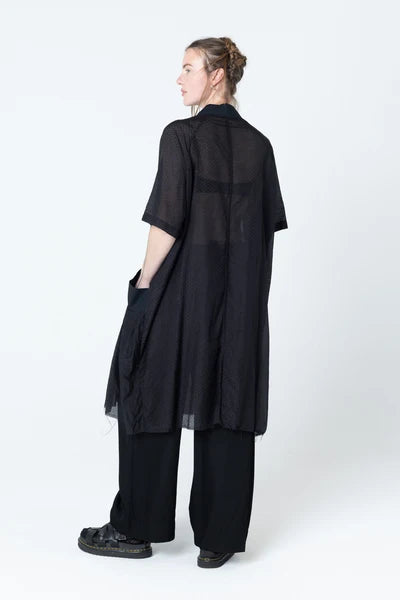 Company of Strangers Salon Dress - Black Dobby